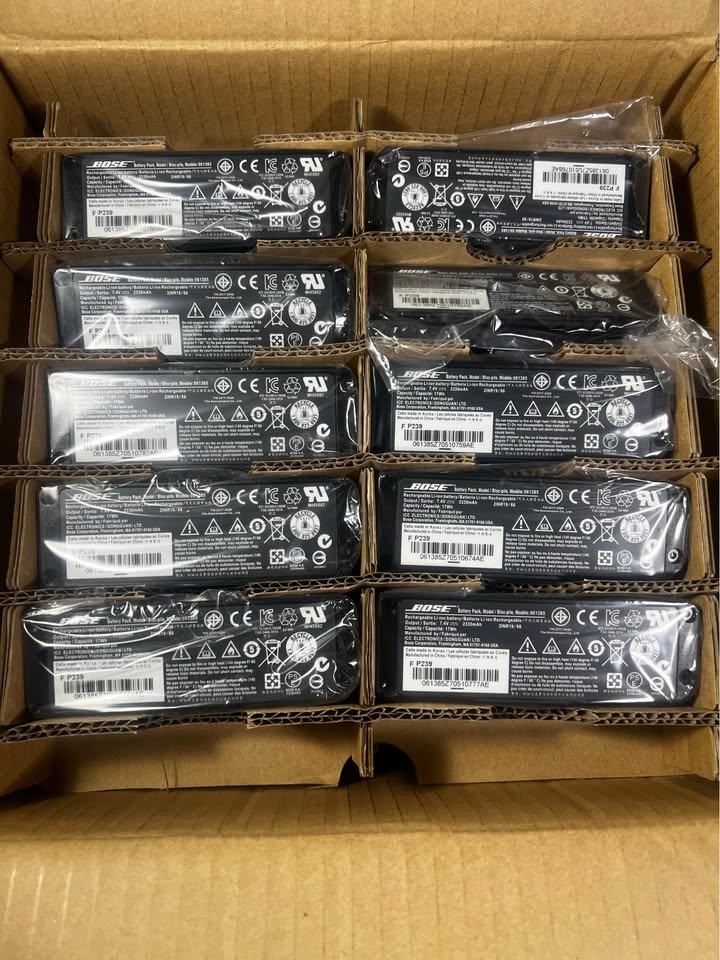 𝐄𝐥𝐞𝐜𝐭𝐫𝐨𝐧𝐢𝐜𝐬 𝐋𝐨𝐭 #𝟑 - 𝐁𝐨𝐬𝐞 𝐛𝐚𝐭𝐭𝐞𝐫𝐲 𝟎𝟔𝟏𝟑𝟖𝟓 𝐥𝐨𝐭 𝐨𝐟 𝟓𝟎 - 𝐄𝐒𝐓 𝐑𝐞𝐭𝐚𝐢𝐥 $𝟐𝟕𝟓𝟎 - 𝟖𝟏% 𝐒𝐚𝐯𝐢𝐧𝐠