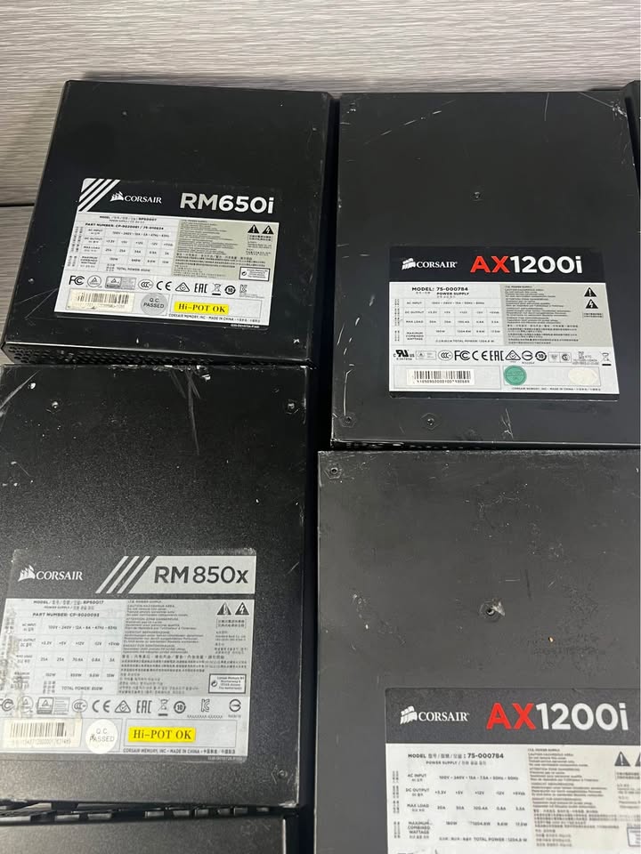 Electronics Lot Of 7 Corsair Power Supplies -EST RETAIL $1,872- 89% SAVINGS