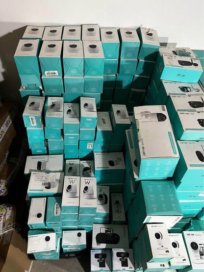 𝗘𝗹𝗲𝗰𝘁𝗿𝗼𝗻𝗶𝗰𝘀 𝗹𝗼𝘁 #𝟭 -𝗣𝗮𝗹𝗹𝗲𝘁 𝗼𝗳 𝗡𝗲𝘁𝘃𝘂𝗲 𝗖𝗮𝗺𝗲𝗿𝗮𝘀, 𝗗𝗼𝗼𝗿𝗯𝗲𝗹𝗹𝘀, 𝗕𝗶𝗿𝗱𝗳𝗲𝗲𝗱𝗲𝗿𝘀 - 𝗘𝗦𝗧 𝗥𝗘𝗧𝗔𝗜𝗟 $𝟭𝟯,𝟮𝟯𝟬 - 𝟳𝟳.𝟯% 𝗦𝗔𝗩𝗜𝗡𝗚𝗦