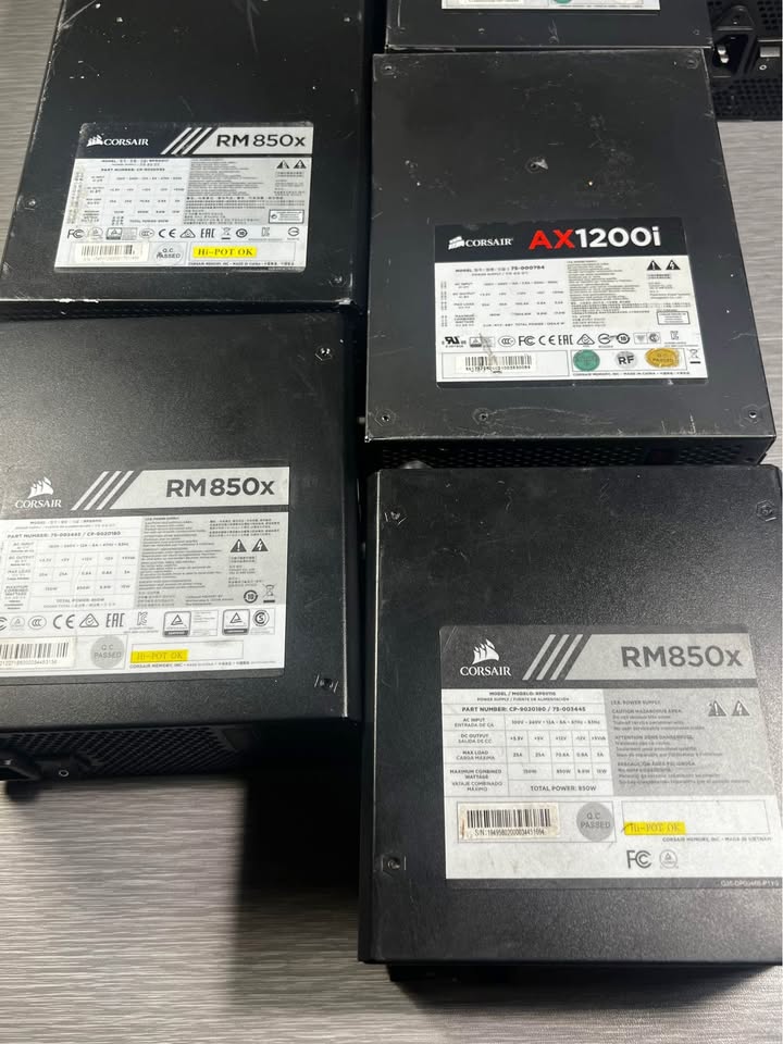 Electronics Lot Of 7 Corsair Power Supplies -EST RETAIL $1,872- 89% SAVINGS